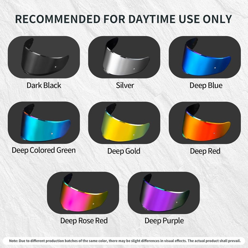 psler Sedici Strada 2 Visor - Sedici Strada 2 and Strada 3 Face Shield Motorcycle Helmet visor Accessories Replacement for LS2 FT2 VECTOR Sedici Strada 2 Strada 3 FF801 FF397，Dark Black - Image 4